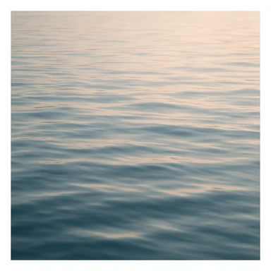 realistic water surface with reflection, serene, soft lighting, gentle ripples, tranquil mood sticker