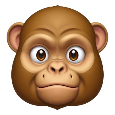 fat ugly monkey upset because it’s fat sticker