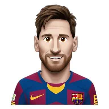 messi with the sign "MESSIRVE" sticker