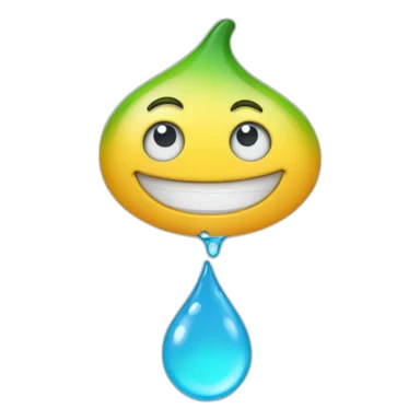 cheerful droplet sticker