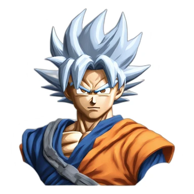 Goku Mastered ultra instinct cyberpunk sticker