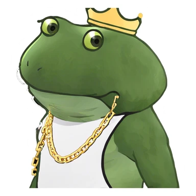 fresh Drip swag gold chain  sticker