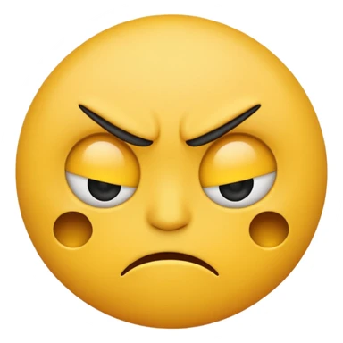Annoyed angry emoji sticker