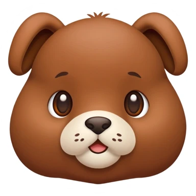 brown cute labubu sticker
