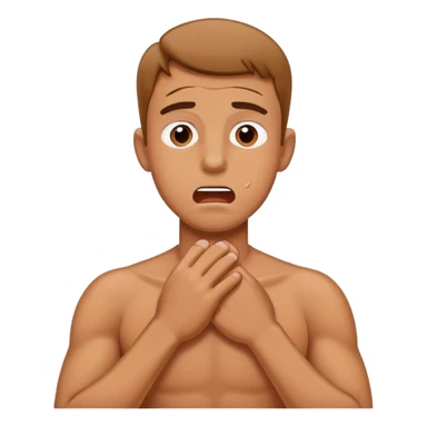 Guy choking him self sticker