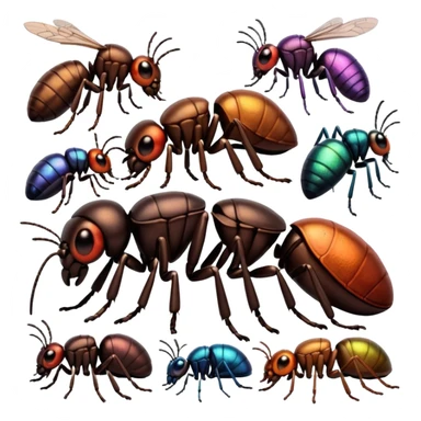 pile of bugs sticker