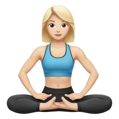 realistic blonde scandi pilates princess sticker