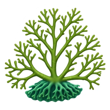 green Coral sticker