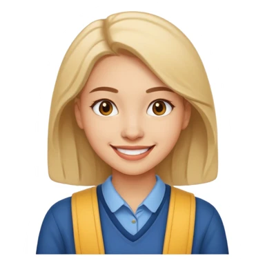 Female Univercity student sticker