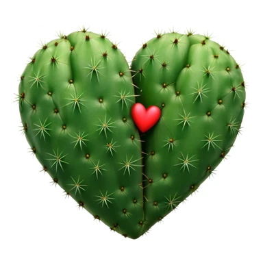Cactus heart 1:1 sticker