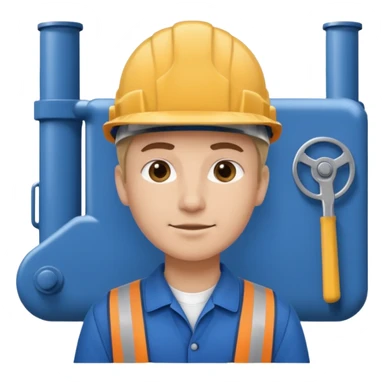 Factory worker sticker