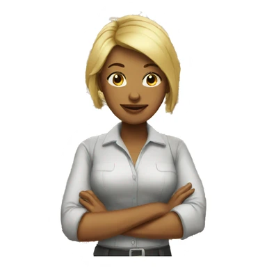 hard working woman sticker