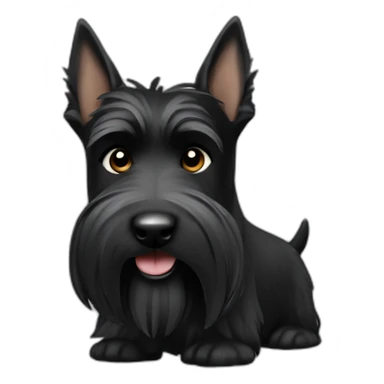 scottish terrier all black sticker