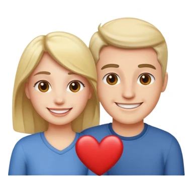 Una persona con otra enamorada sticker