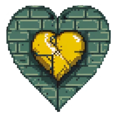 Wu-Tang Clan logo inside a heart sticker