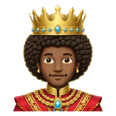 Afro prince sticker