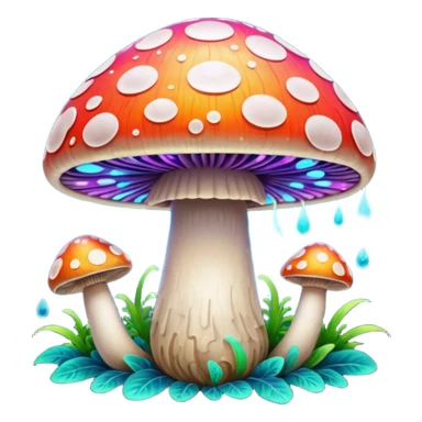 psychodelic mushroom sticker