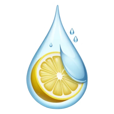 Water with lemon  sticker