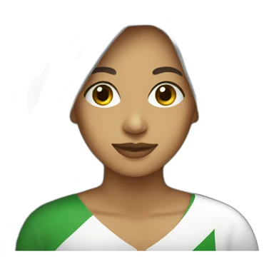 algeria as a woman sticker