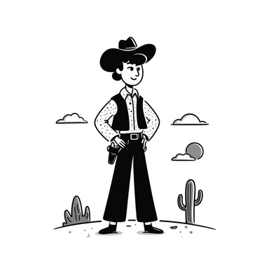 cowboy sticker