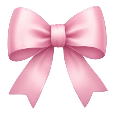 light pink ribbon bow sticker