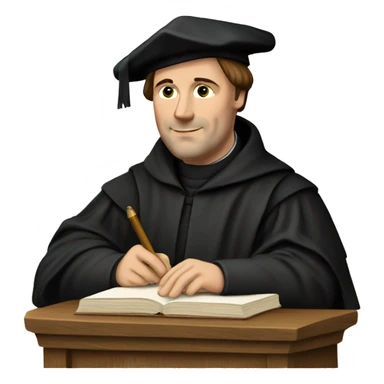 Martin Luther Germany writing sticker