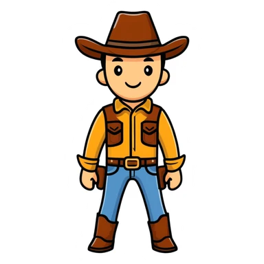 cowboy coffee sticker