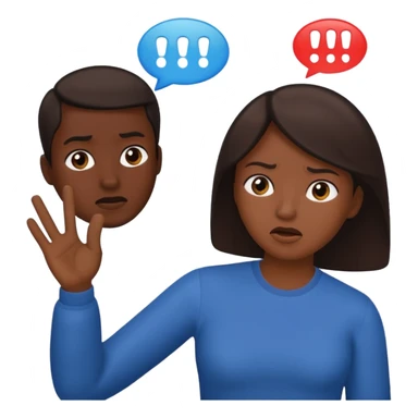 Someone lessening someone else’s conversation  sticker