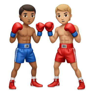 athletes in boxing gloves sticker