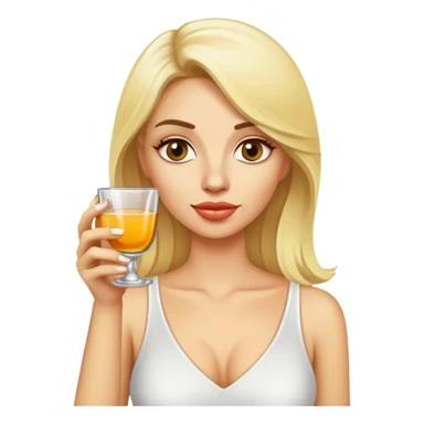 Blonde tequila drunk sticker