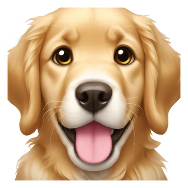 Dog golden retriever puppy with bows sticker