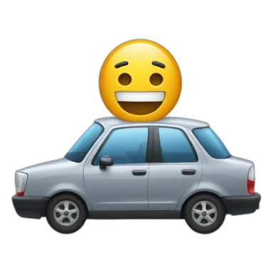 Carro con conductor adentro sticker