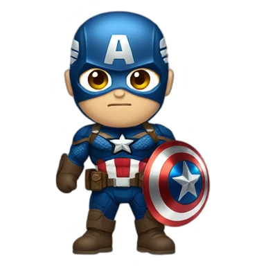 captain America with bat clothes  sticker