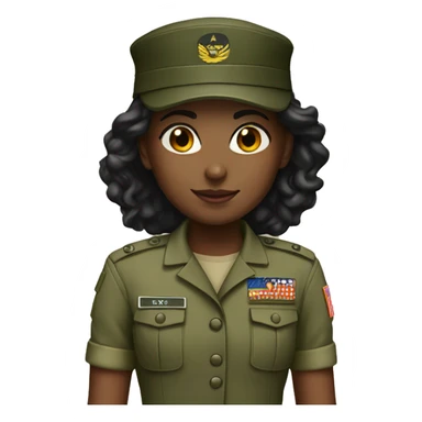 girl military sticker