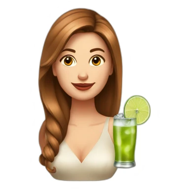 Belle femme boit un moscow mule sticker