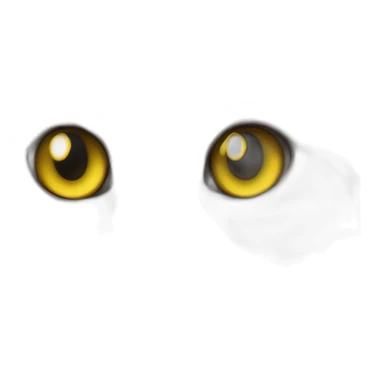 Cœur jaune mélangé avec un chat sticker