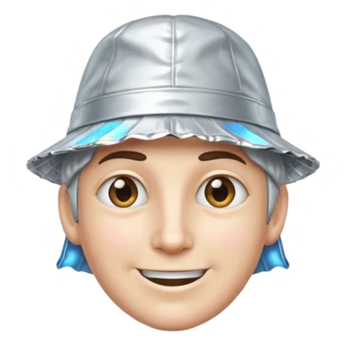smirking tin foil hat sticker