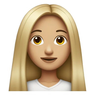 girl with long black straight hair sticker