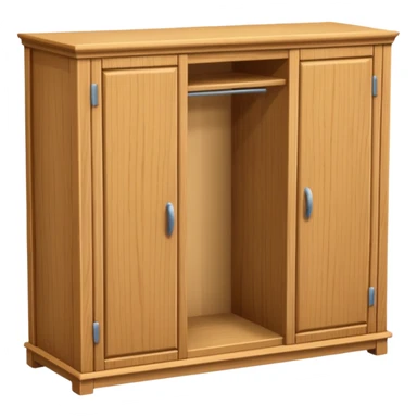 3D wardrobe shelf empty short sticker