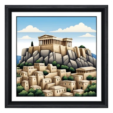 acropolis of athens sticker