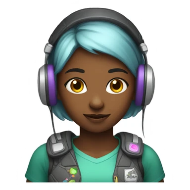 Girl gamer sticker