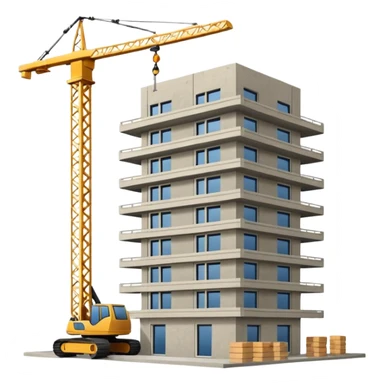 immeuble en construction sticker