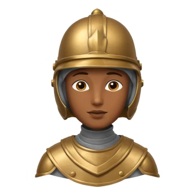 A portrait cast with tin sticker