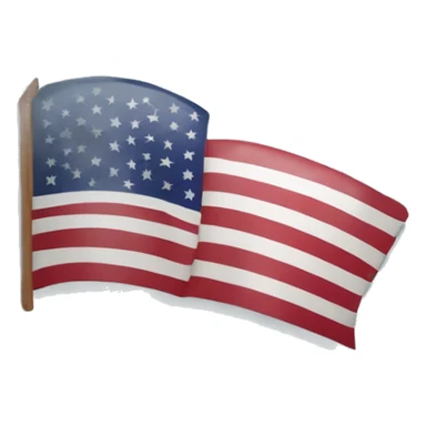 US flag seen through a magnifying glass sticker