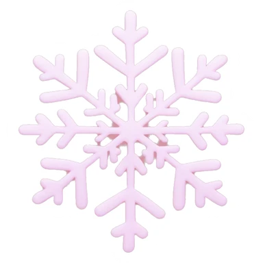 pastel pink snowflake  sticker