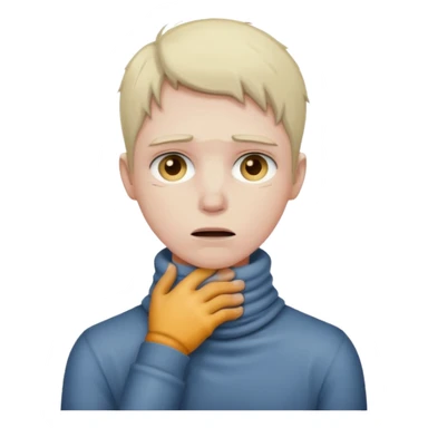 Choking myself sticker