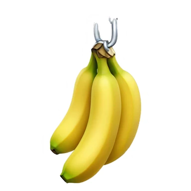 Bananas wrapped in a chain sticker