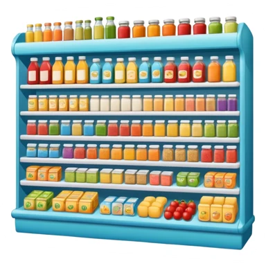 mini supermarket sticker