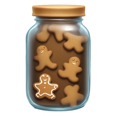 Jar of gingerbread cookies  sticker