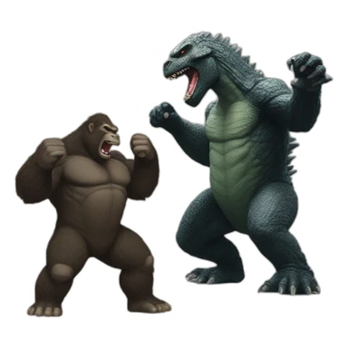 Kong vs godzilla sticker